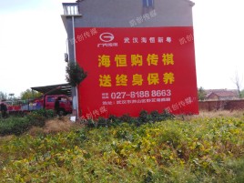 应城农村墙体广告给农村人民带来方便