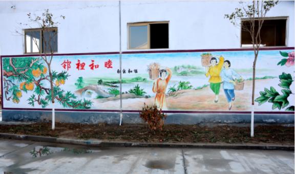 应城乡镇文化墙 乡风文明焕发新活力